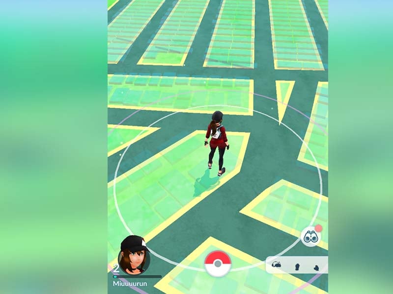 Pokemon Go map view