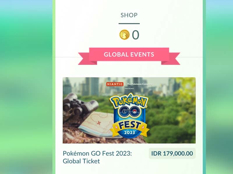 Pokemon Go event purchase