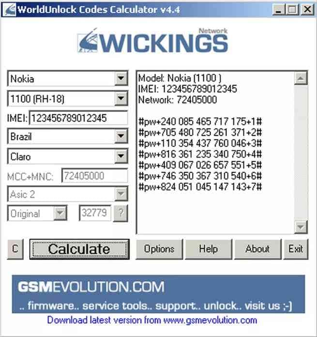 how worldunlock codes calculator works