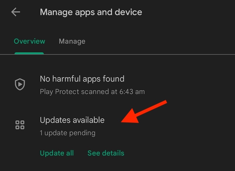 play store updates