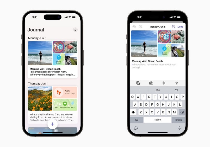 ios 17 new journal app