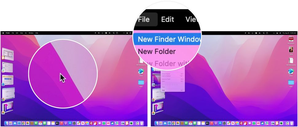 starting finder on mac