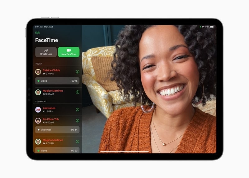 ipados 17 facetime feature