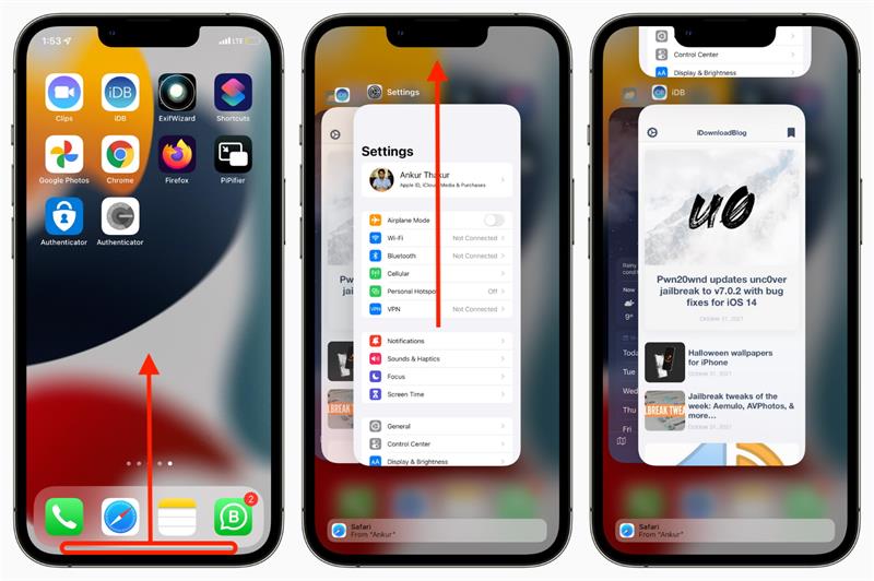 force close apps on iphone x