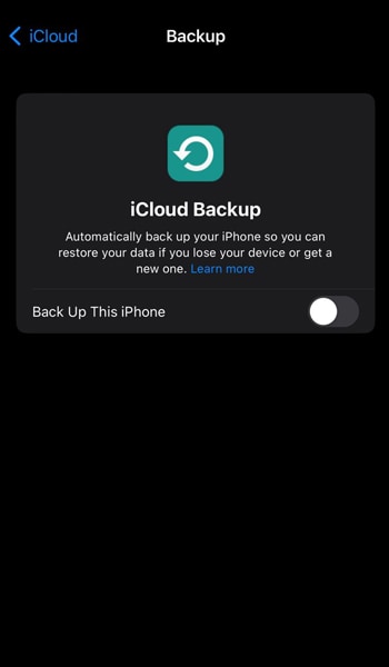 iCloud backup