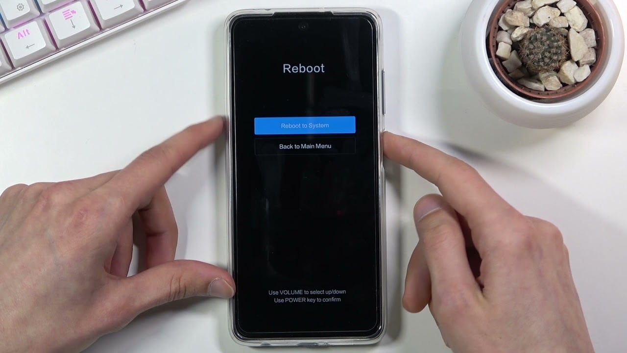 reboot poco x3 into safe mode