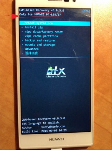 huawei phone in recovery mode