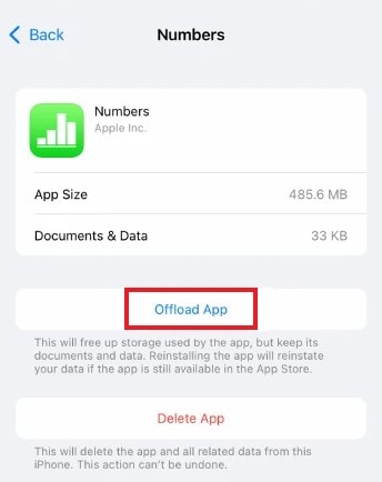 offload apps