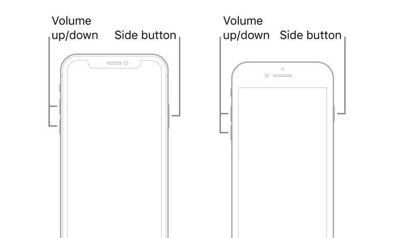 force restart iphone 8 or later