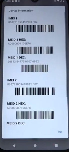 check Vivo imei using special code