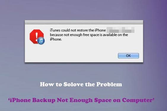 Quick Fix 'Not Enough Space to Restore iPhone Backup'