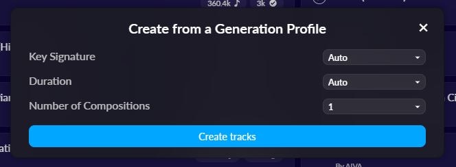 create tracks