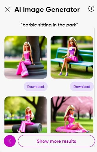 choose barbie picsart