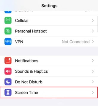 iphone screen time