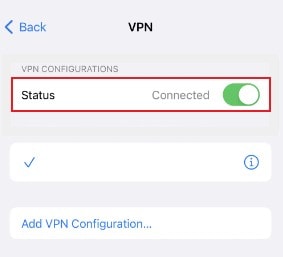 turn off vpn iphone