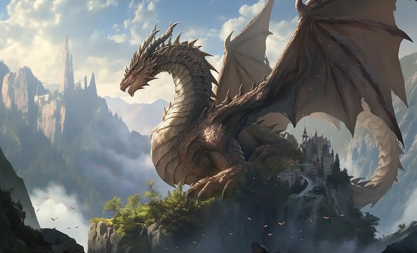 a dragon art ai prompt