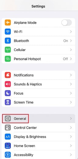 iphone general settings