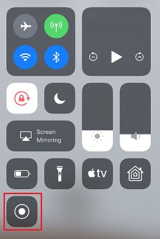 turn on screen recording