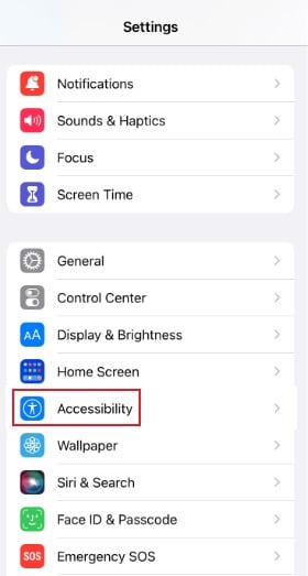 accessibility settings