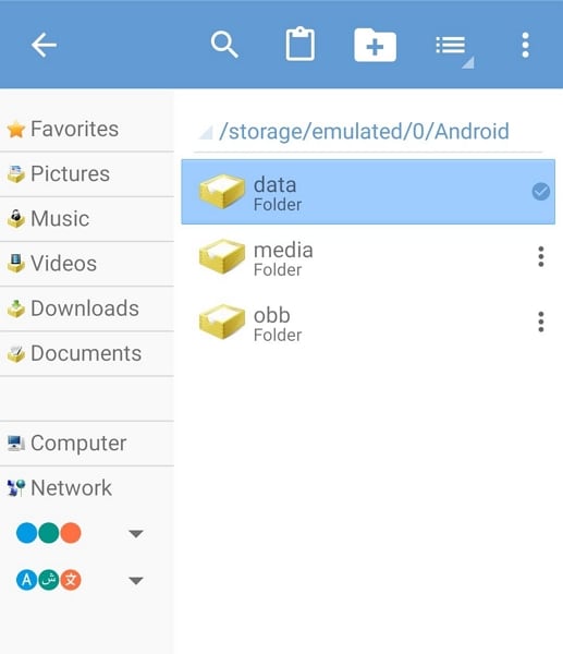 access data or obb folder