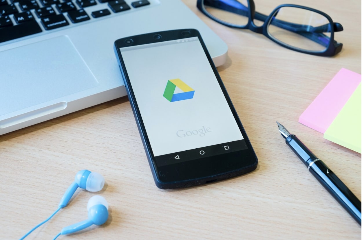 google drive logo on phone