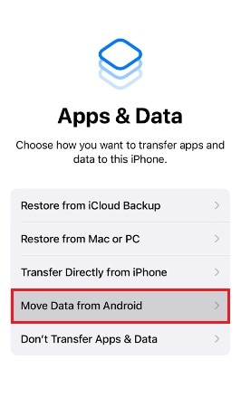 move data from android