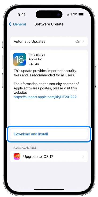 update ios software