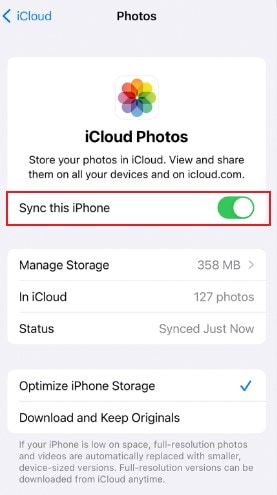 sync this iphone