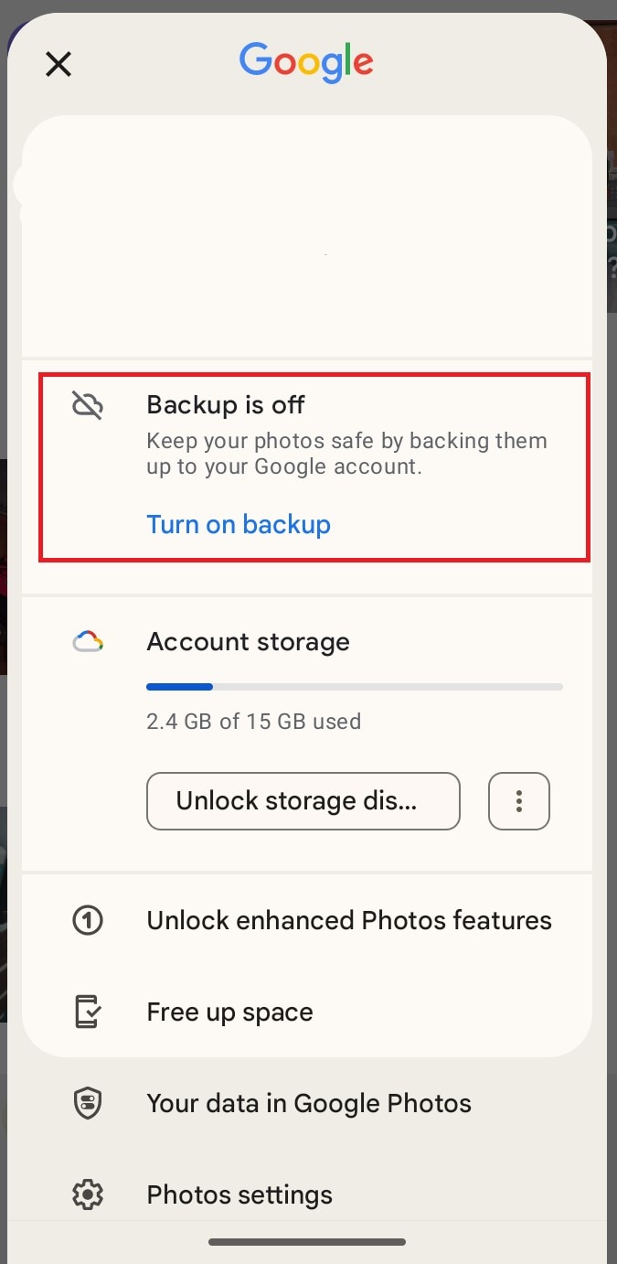 auto backup google photos