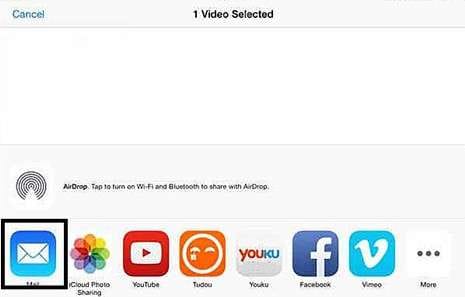 Transfer Videos from iPhone to Mac via Email 
