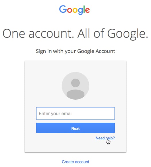 google account sign up