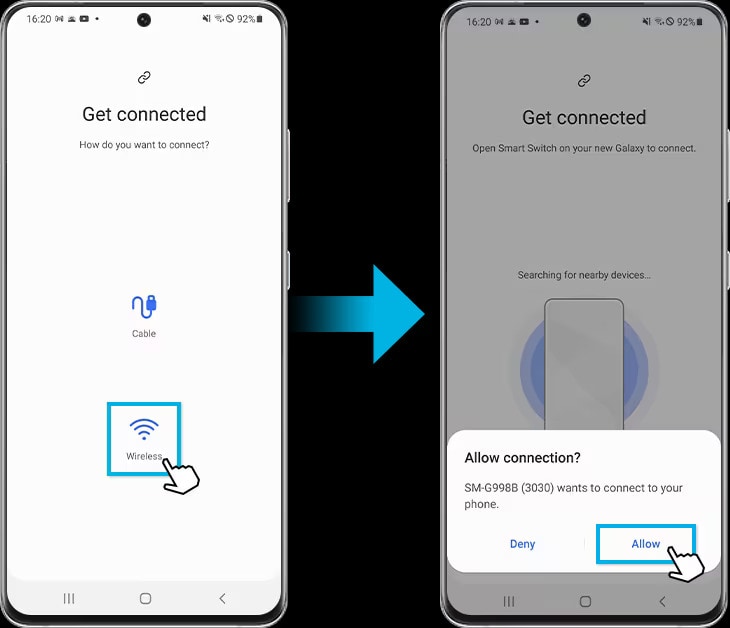 establishing a wireless connection