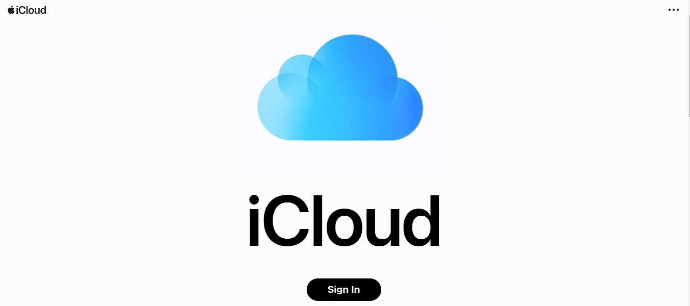 Sign in to iCloud