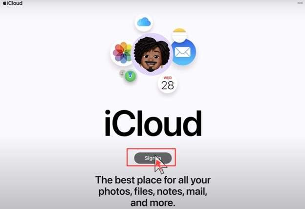 Sign in to iCloud