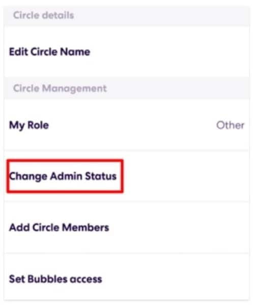 life360 change admin status