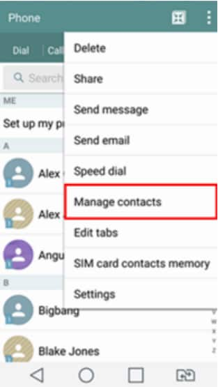 Export Contacts