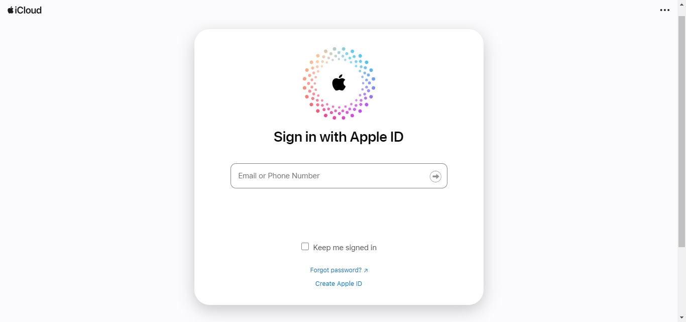 Sign in with your Apple ID.