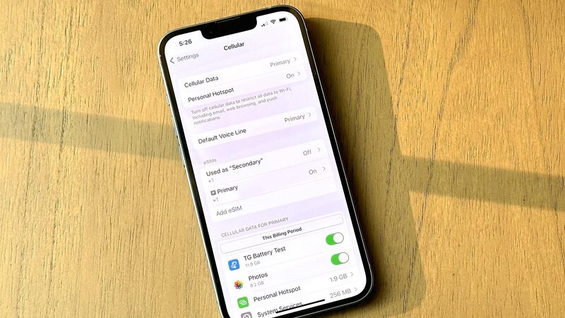 iphone cellular data settings