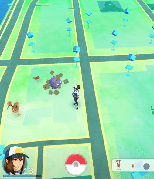 pokemon go map view