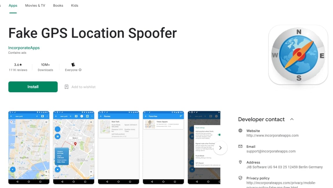 fake gps go location spoofer app