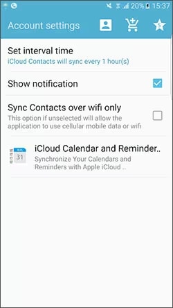 Sync Cloud Contacts App to backup Android to iCloud