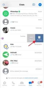 Archiving Chats on iPhone