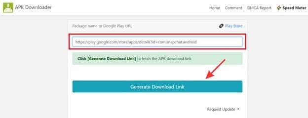 click generate the download link