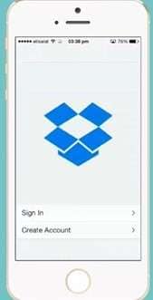 create an account on dropbox