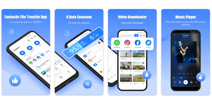 SHAREit phone clone app.