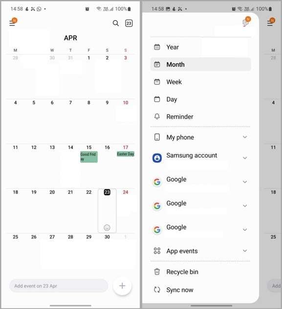 Add Google Account to Samsung Calendar