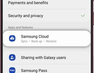 Sync Calendar via Samsung Cloud