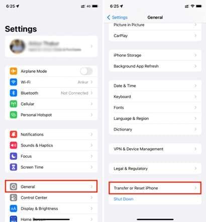 reset all settings to default to fix iPhone 18 beta notifications not working