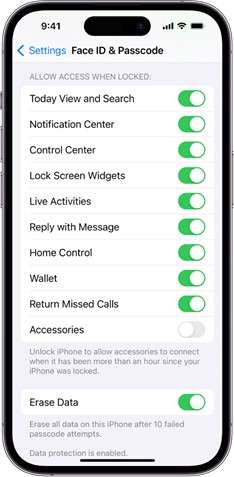 check lock screen alerts iPhone