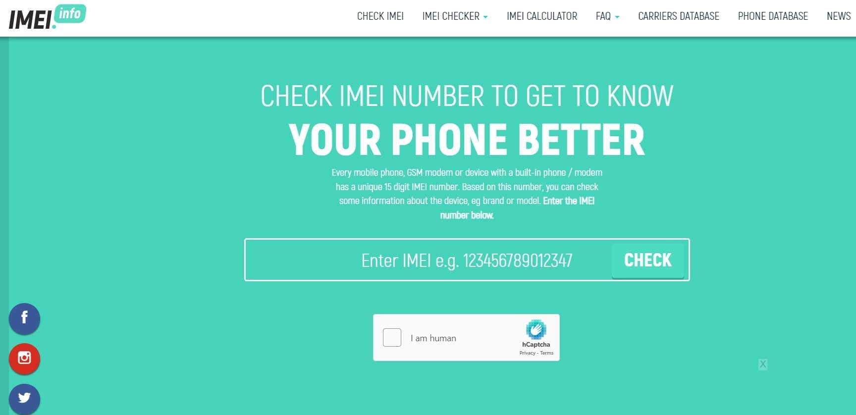 clean imei check on website 